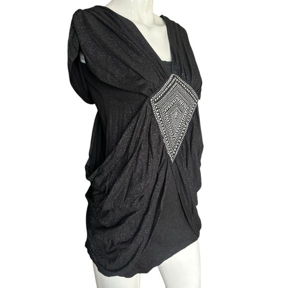 NWT Joe & Moe Y2K Embellished Blouse Size Small - Picture 3 of 7